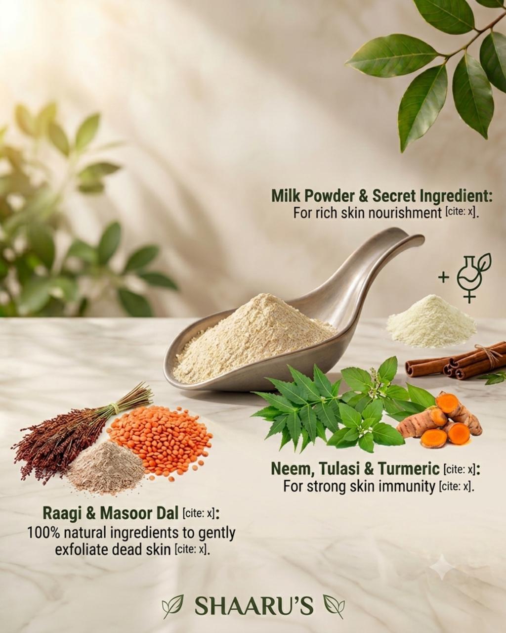 Shaaru's Facewash Powder