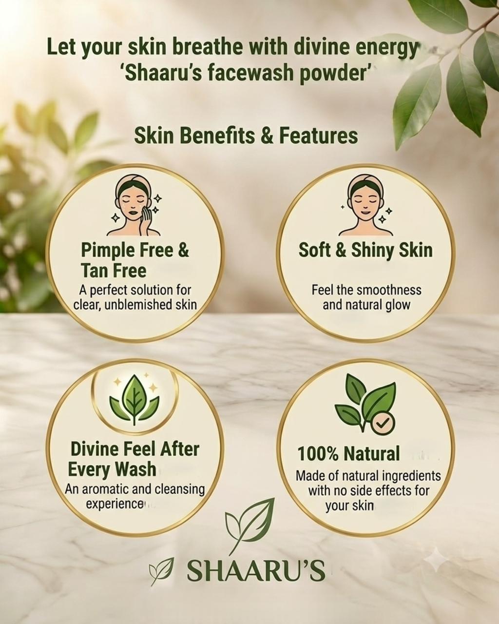 Shaaru's Facewash Powder